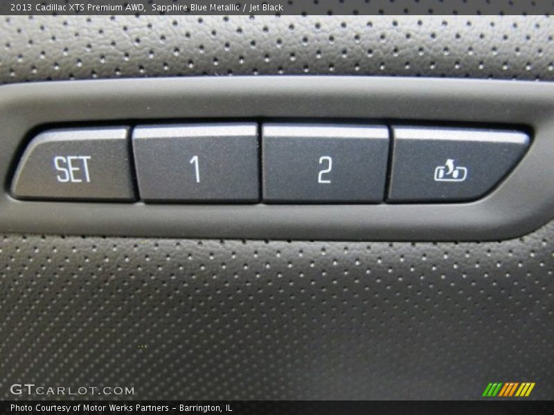 Sapphire Blue Metallic / Jet Black 2013 Cadillac XTS Premium AWD
