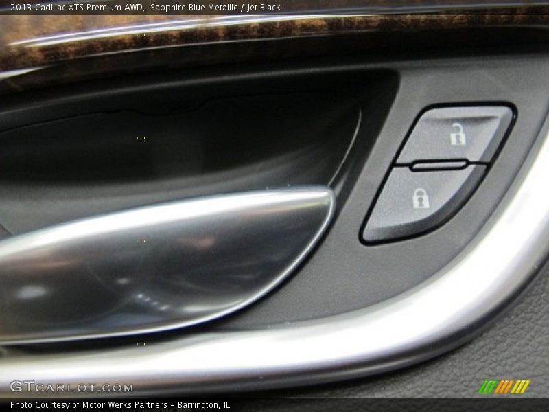 Sapphire Blue Metallic / Jet Black 2013 Cadillac XTS Premium AWD
