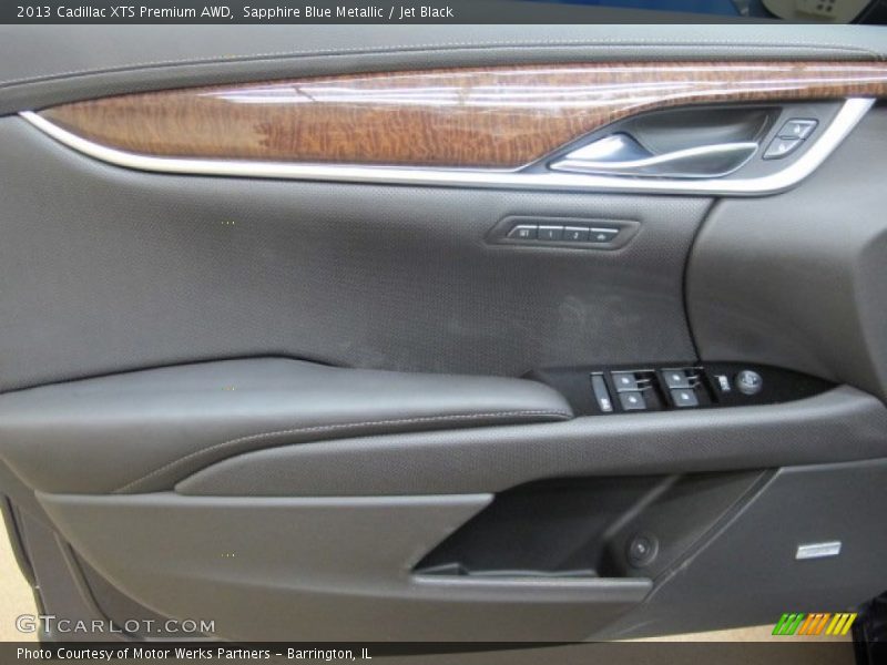 Sapphire Blue Metallic / Jet Black 2013 Cadillac XTS Premium AWD