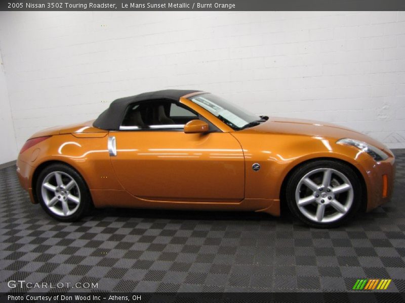 Le Mans Sunset Metallic / Burnt Orange 2005 Nissan 350Z Touring Roadster