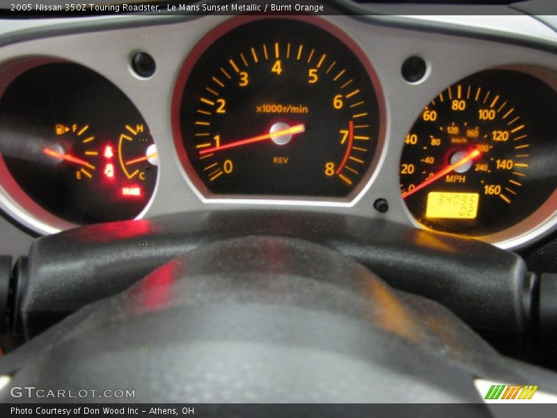 Le Mans Sunset Metallic / Burnt Orange 2005 Nissan 350Z Touring Roadster