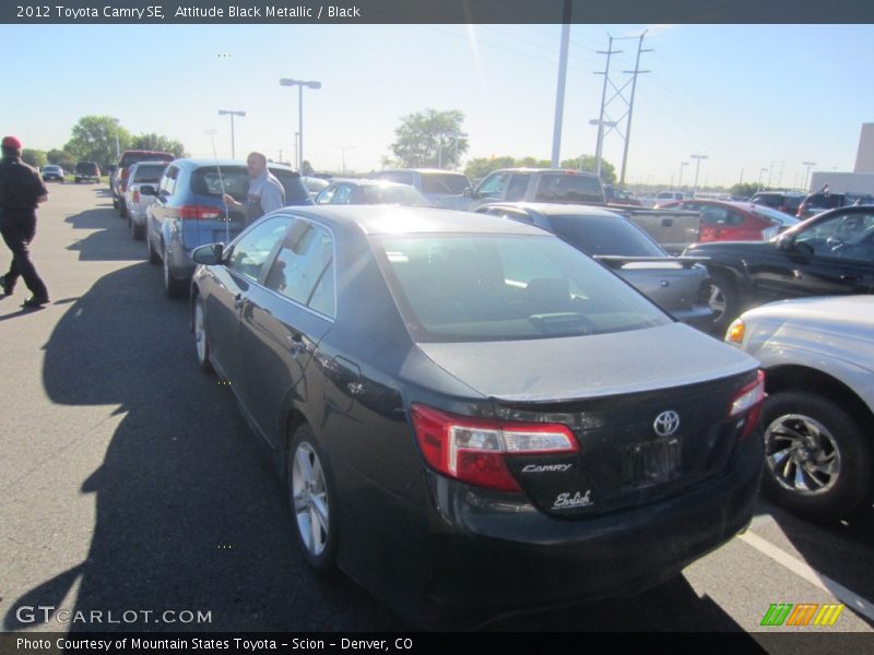 Attitude Black Metallic / Black 2012 Toyota Camry SE