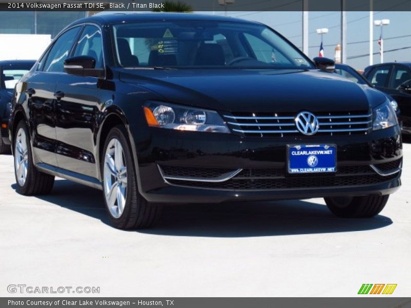 Black / Titan Black 2014 Volkswagen Passat TDI SE