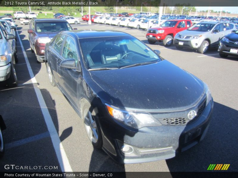 Attitude Black Metallic / Black 2012 Toyota Camry SE