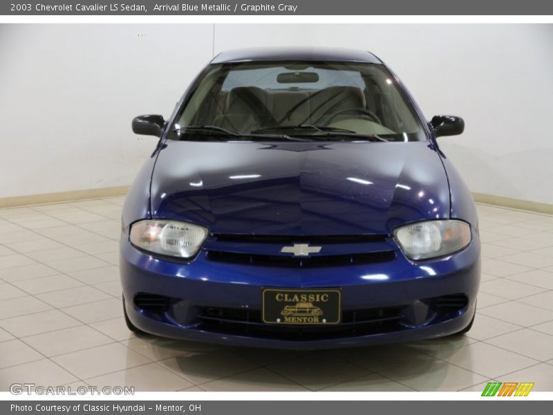 Arrival Blue Metallic / Graphite Gray 2003 Chevrolet Cavalier LS Sedan