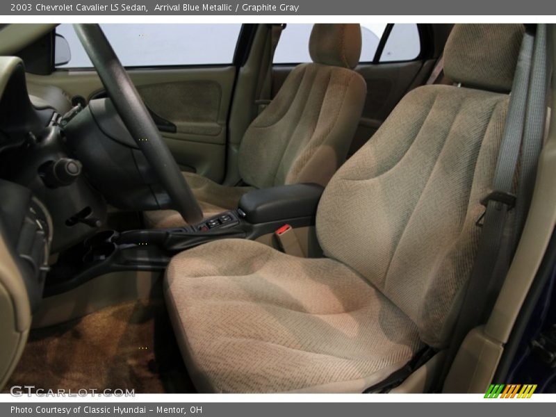 Arrival Blue Metallic / Graphite Gray 2003 Chevrolet Cavalier LS Sedan