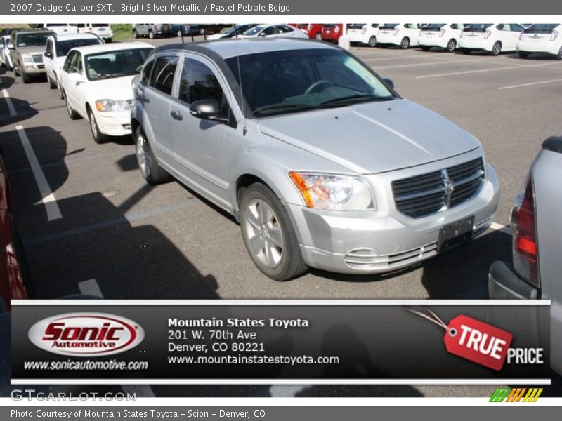 Bright Silver Metallic / Pastel Pebble Beige 2007 Dodge Caliber SXT