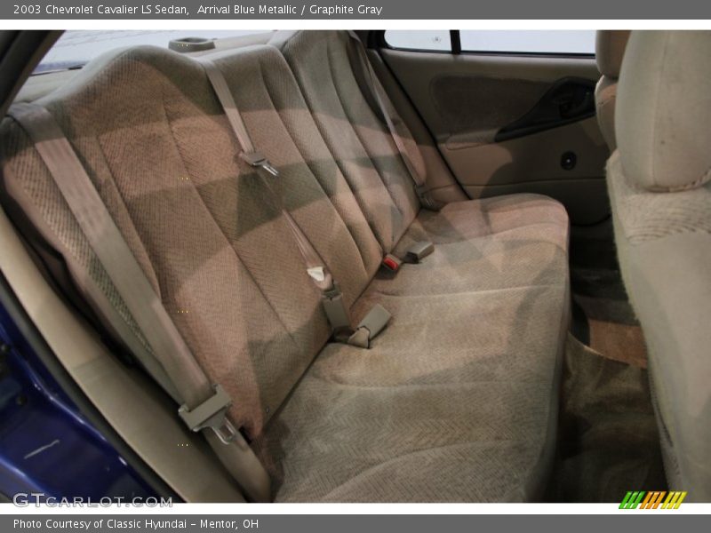 Rear Seat of 2003 Cavalier LS Sedan