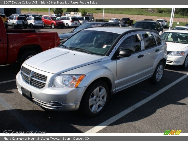 Bright Silver Metallic / Pastel Pebble Beige 2007 Dodge Caliber SXT