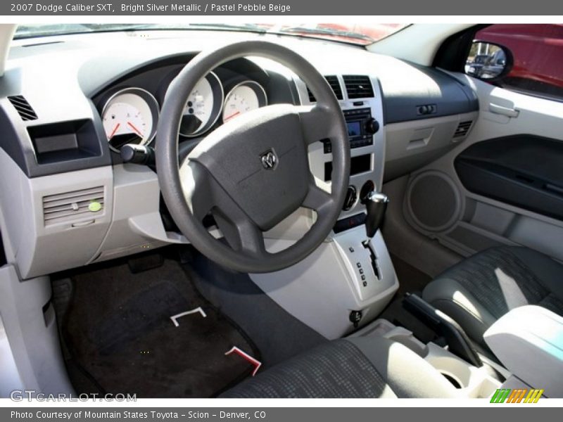 Bright Silver Metallic / Pastel Pebble Beige 2007 Dodge Caliber SXT
