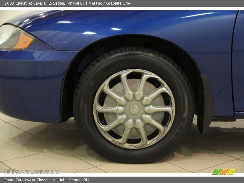 Arrival Blue Metallic / Graphite Gray 2003 Chevrolet Cavalier LS Sedan