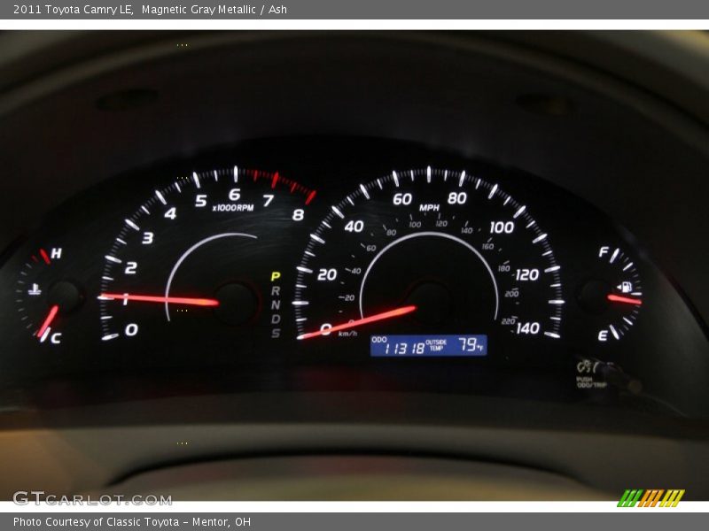 Magnetic Gray Metallic / Ash 2011 Toyota Camry LE