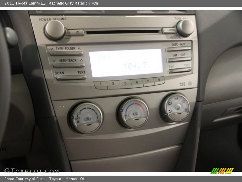Magnetic Gray Metallic / Ash 2011 Toyota Camry LE