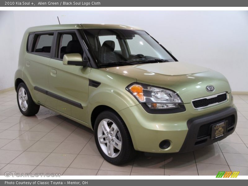 Alien Green / Black Soul Logo Cloth 2010 Kia Soul +