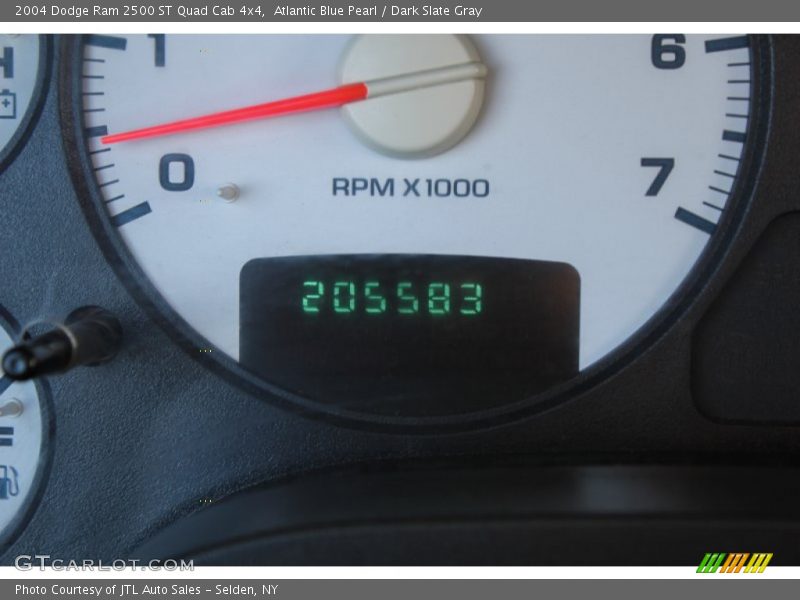 Atlantic Blue Pearl / Dark Slate Gray 2004 Dodge Ram 2500 ST Quad Cab 4x4