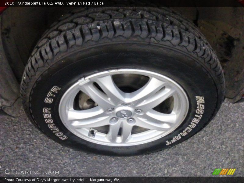 Venetian Red / Beige 2010 Hyundai Santa Fe GLS 4WD