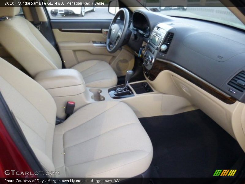 Venetian Red / Beige 2010 Hyundai Santa Fe GLS 4WD