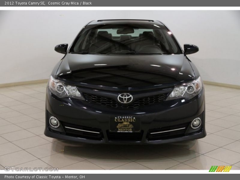 Cosmic Gray Mica / Black 2012 Toyota Camry SE