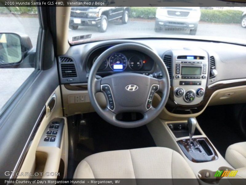 Venetian Red / Beige 2010 Hyundai Santa Fe GLS 4WD