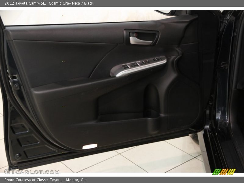 Cosmic Gray Mica / Black 2012 Toyota Camry SE