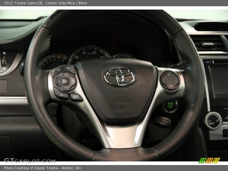Cosmic Gray Mica / Black 2012 Toyota Camry SE