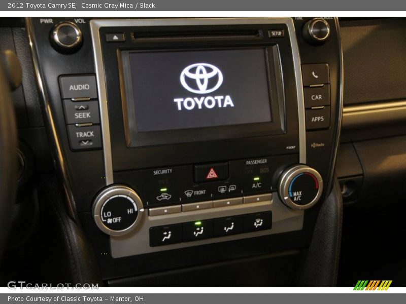 Cosmic Gray Mica / Black 2012 Toyota Camry SE