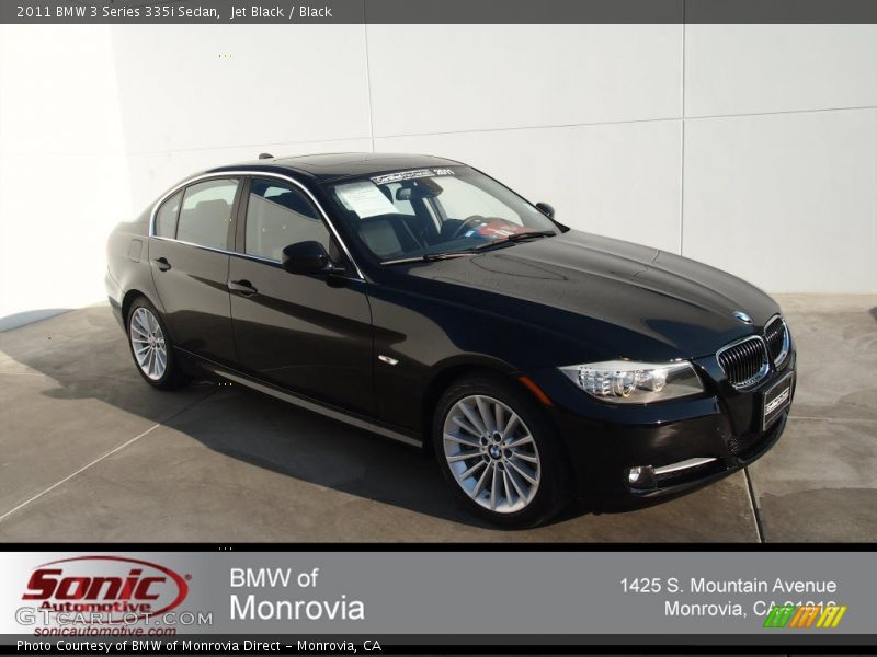 Jet Black / Black 2011 BMW 3 Series 335i Sedan