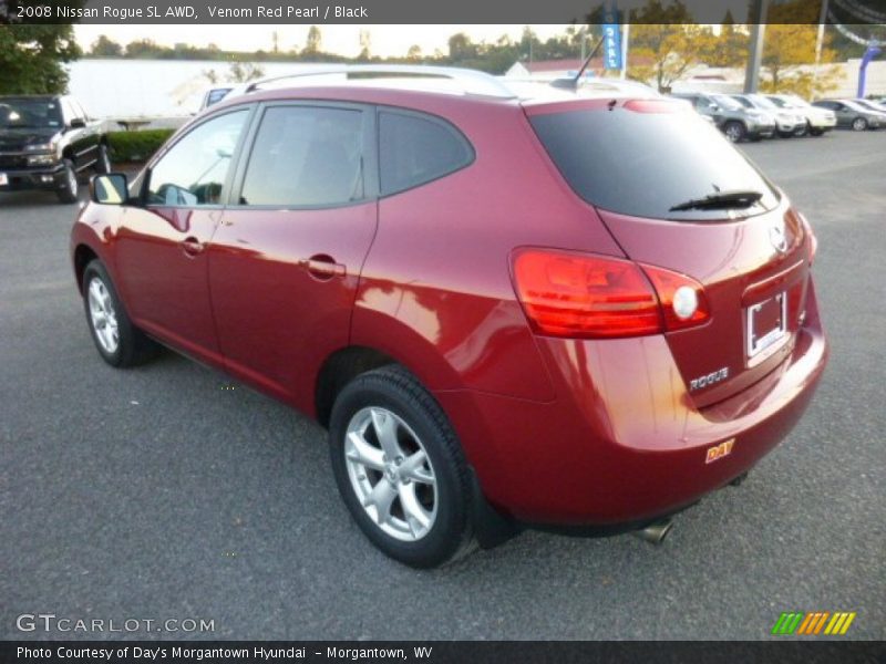Venom Red Pearl / Black 2008 Nissan Rogue SL AWD