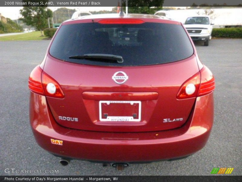 Venom Red Pearl / Black 2008 Nissan Rogue SL AWD