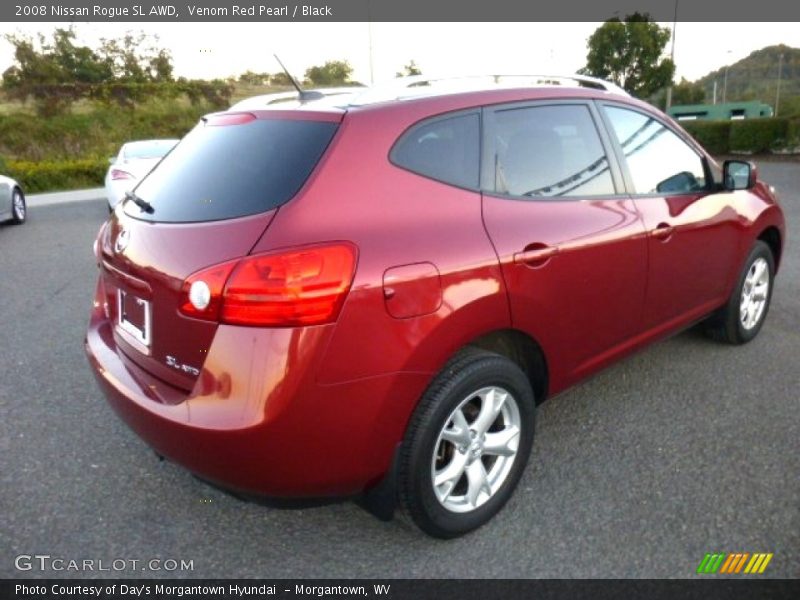 Venom Red Pearl / Black 2008 Nissan Rogue SL AWD