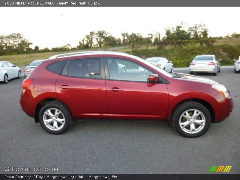 Venom Red Pearl / Black 2008 Nissan Rogue SL AWD