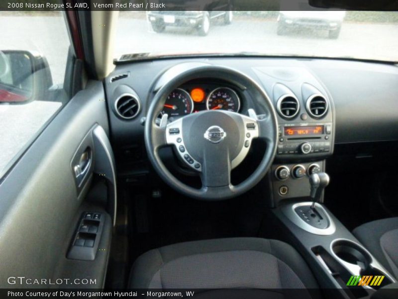 Venom Red Pearl / Black 2008 Nissan Rogue SL AWD