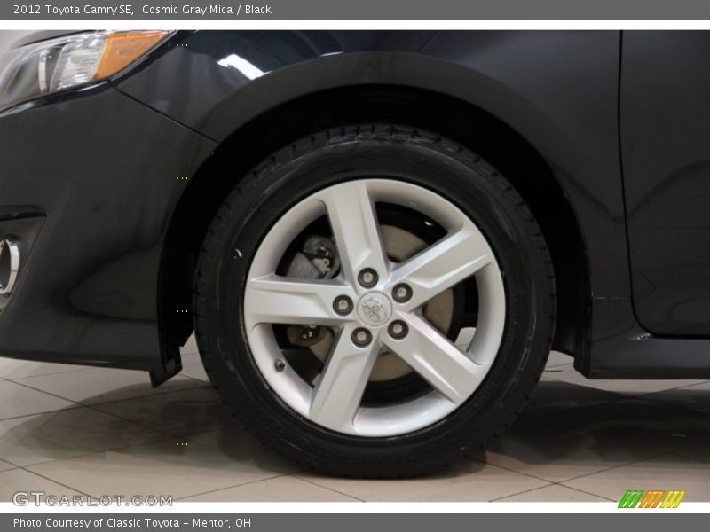 Cosmic Gray Mica / Black 2012 Toyota Camry SE