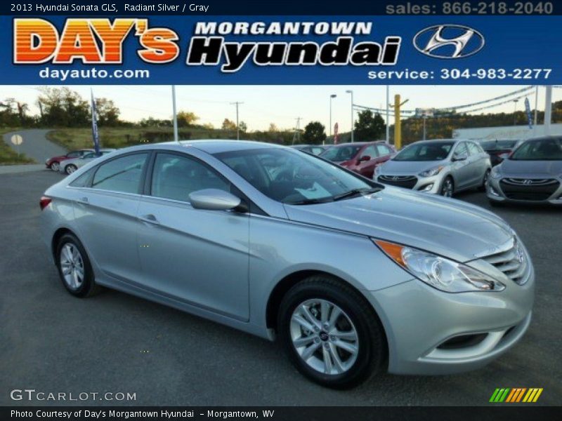 Radiant Silver / Gray 2013 Hyundai Sonata GLS