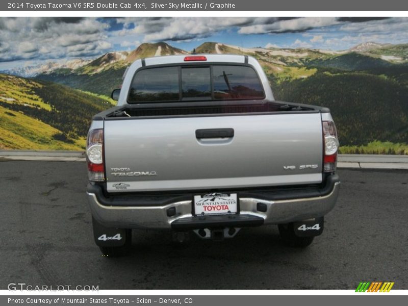 Silver Sky Metallic / Graphite 2014 Toyota Tacoma V6 SR5 Double Cab 4x4