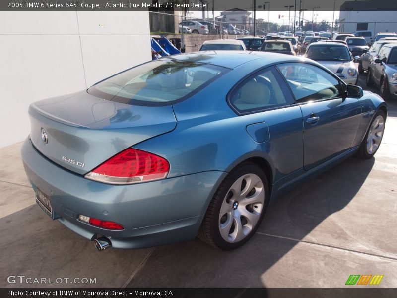 Atlantic Blue Metallic / Cream Beige 2005 BMW 6 Series 645i Coupe