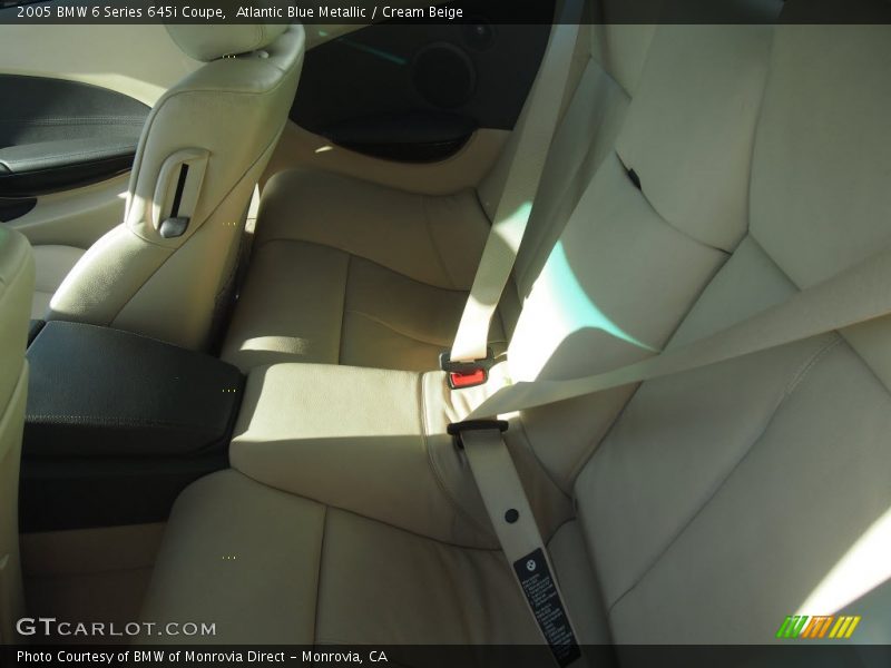 Atlantic Blue Metallic / Cream Beige 2005 BMW 6 Series 645i Coupe