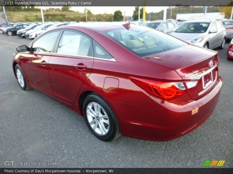 Sparkling Ruby / Camel 2013 Hyundai Sonata GLS
