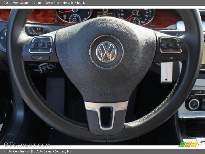 Deep Black Metallic / Black 2011 Volkswagen CC Lux