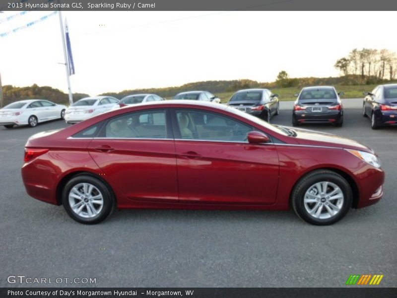 Sparkling Ruby / Camel 2013 Hyundai Sonata GLS
