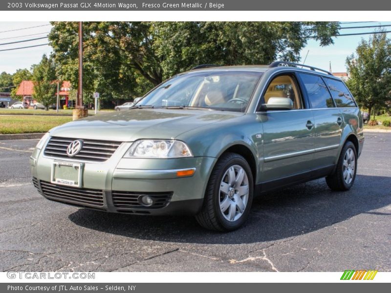 Fresco Green Metallic / Beige 2003 Volkswagen Passat GLX 4Motion Wagon
