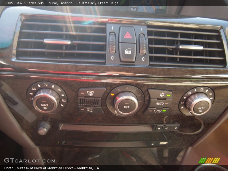 Controls of 2005 6 Series 645i Coupe