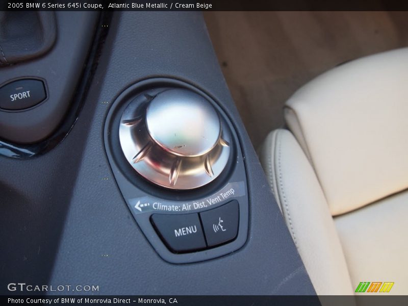 Atlantic Blue Metallic / Cream Beige 2005 BMW 6 Series 645i Coupe