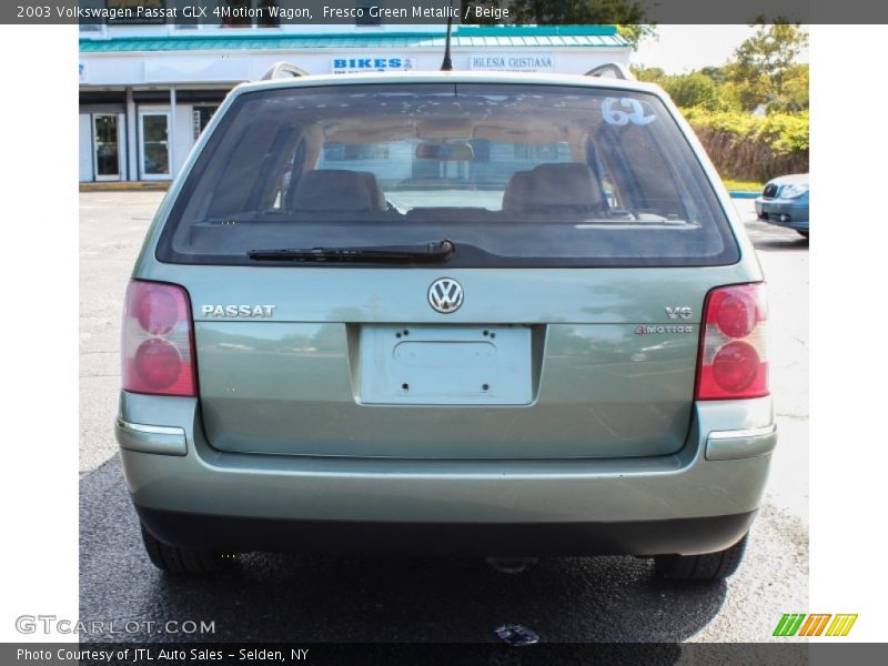 Fresco Green Metallic / Beige 2003 Volkswagen Passat GLX 4Motion Wagon