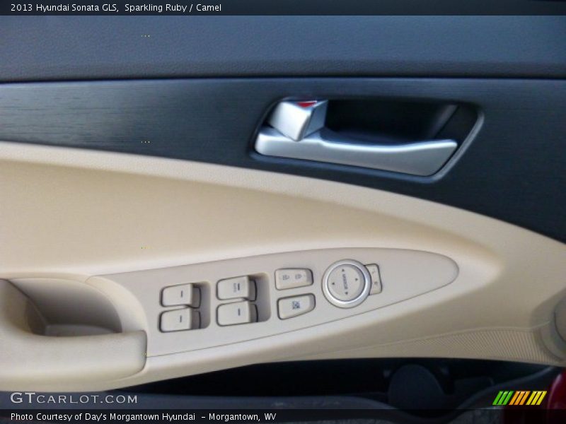 Sparkling Ruby / Camel 2013 Hyundai Sonata GLS