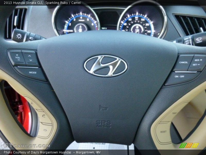 Sparkling Ruby / Camel 2013 Hyundai Sonata GLS