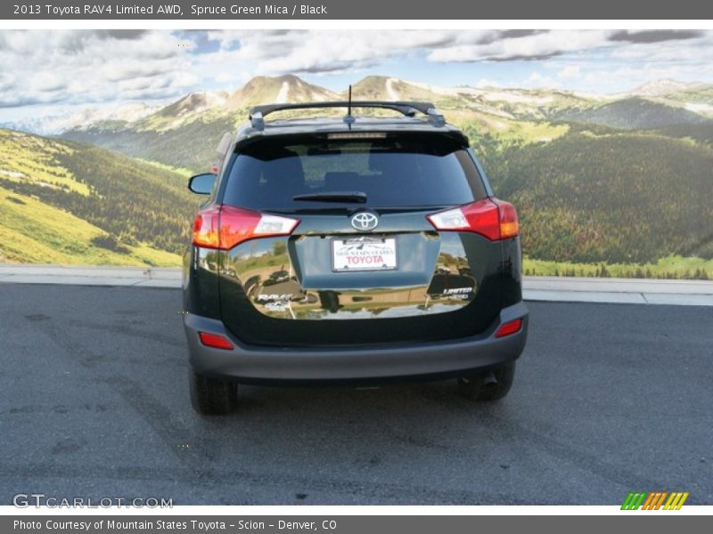 Spruce Green Mica / Black 2013 Toyota RAV4 Limited AWD