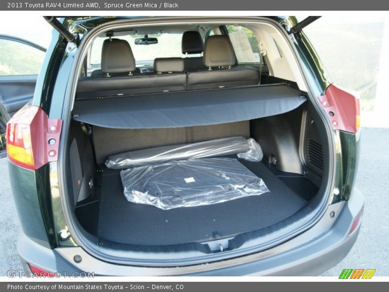 Spruce Green Mica / Black 2013 Toyota RAV4 Limited AWD