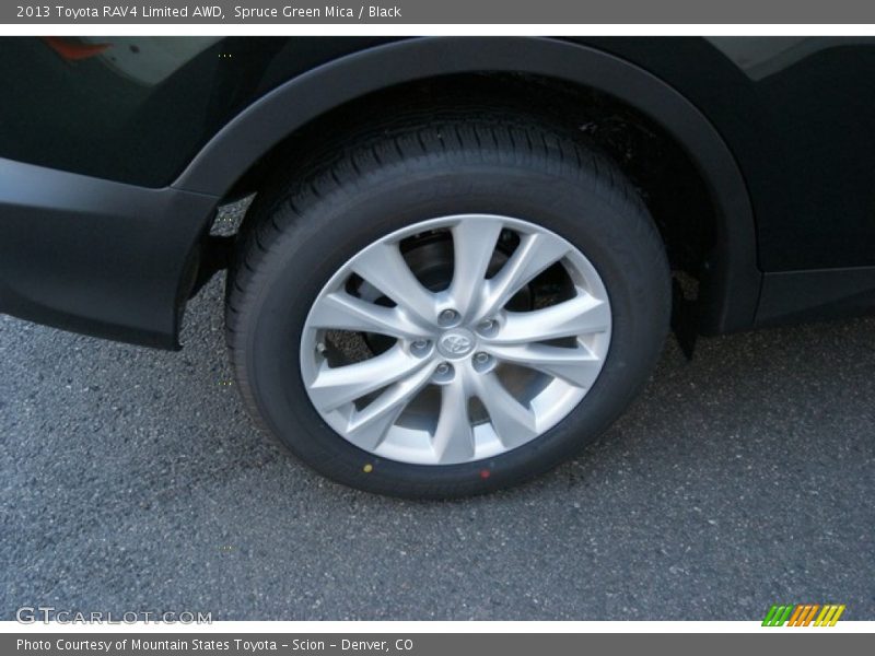 Spruce Green Mica / Black 2013 Toyota RAV4 Limited AWD