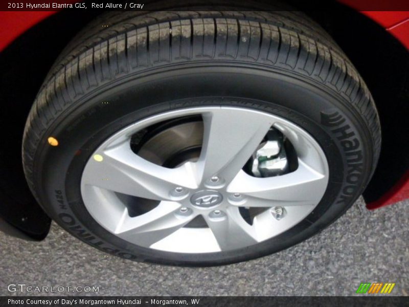 Red Allure / Gray 2013 Hyundai Elantra GLS